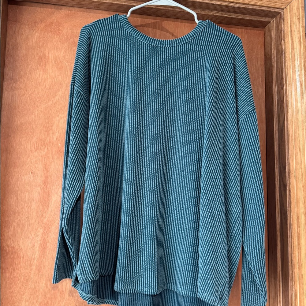 Maurices Blue Crew Neck Sweater Soft Knit Casual